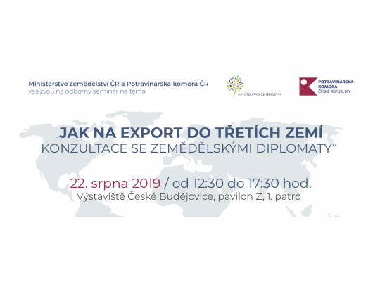 Jak na export do třetích zemích - konzultace se zemědělskými diplomaty