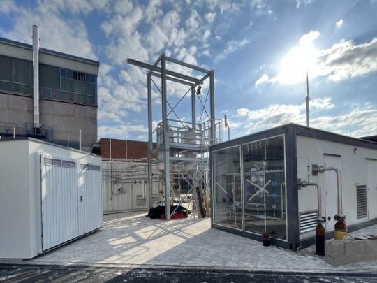 Jednotka k úpravě kalového bioplynu na bioCNG v pražské ČOV